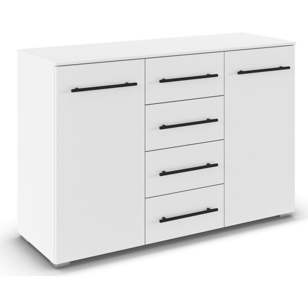 OTTO home Kombikommode Highboard Sideboard Schubladenkommode Kommode Schlafzimmer AVOLA (Breite 120 cm inkl. SOFT-CLOSE-FUNKTION mit Dekorfront), vier große Sch