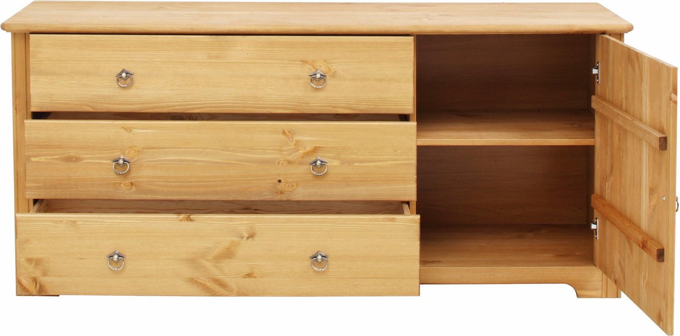 OTTO home Kombikommode Hugo, aus massiver Kiefer, Breite 152 cm – Bild 4 von 5