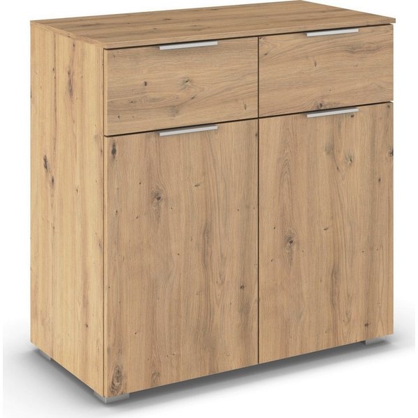 OTTO home Kombikommode Kommode Sideboard Schubladenkommode Schlafzimmerkommode CORTONA (Breite 80 cm inkl. SOFT-CLOSE-FUNKTION, mit moderner Dekor-Front), mit 2