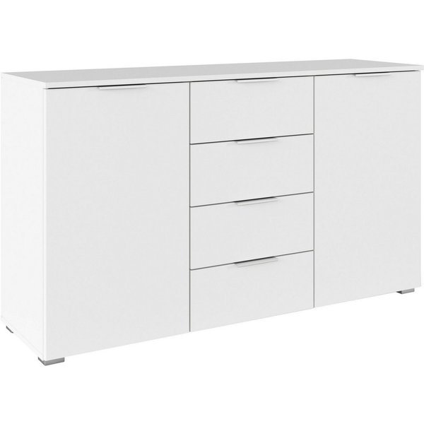 OTTO home Kombikommode Sideboard Schubladenkommode AGORDO mit Dekor- oder Hochglanzfront (in zwei Griff-Farben, Breite 120 cm), vier große Schubladen, mit insge