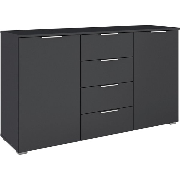 OTTO home Kombikommode Sideboard Schubladenkommode AGORDO mit Dekor- oder Hochglanzfront (in zwei Griff-Farben, Breite 120 cm), vier große Schubladen, mit insge