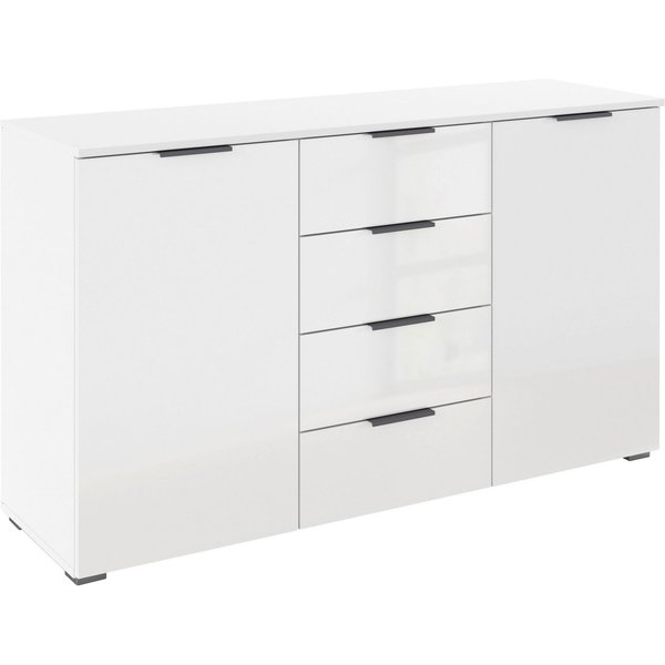 OTTO home Kombikommode Sideboard Schubladenkommode AGORDO mit Dekor- oder Hochglanzfront (in zwei Griff-Farben, Breite 120 cm), vier große Schubladen, mit insge