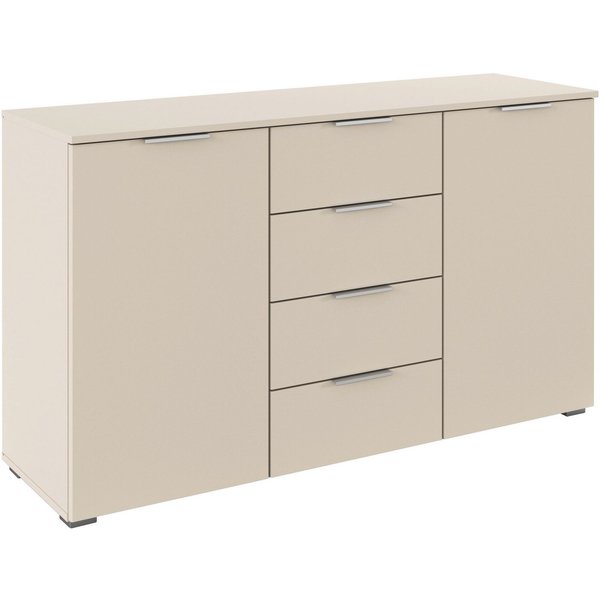 OTTO home Kombikommode Sideboard Schubladenkommode AGORDO mit Dekor- oder Hochglanzfront (in zwei Griff-Farben, Breite 120 cm), vier große Schubladen, mit insge
