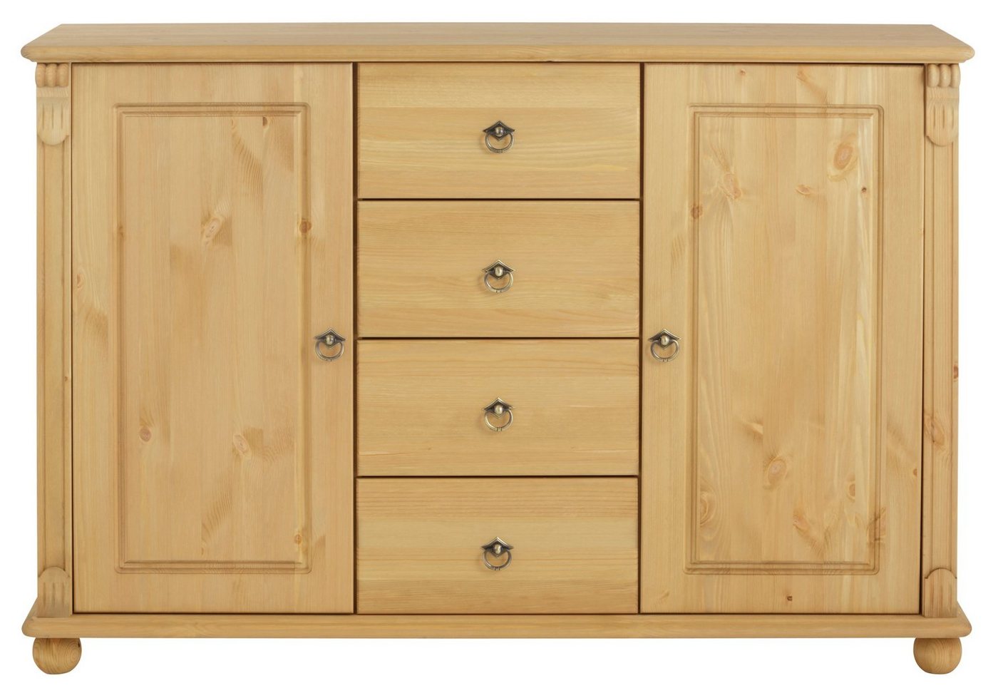 OTTO home Kombikommode Tessin, Buffetunterschrank, klassischer Landhausstil, aus massiver, FSC®-zertifizierter Kiefer, 128cm breit – Bild 4 von 5