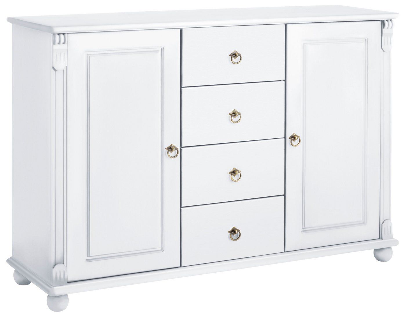OTTO home Kombikommode Tessin, Buffetunterschrank, klassischer Landhausstil, aus massiver, FSC®-zertifizierter Kiefer, 128cm breit – Bild 2 von 5