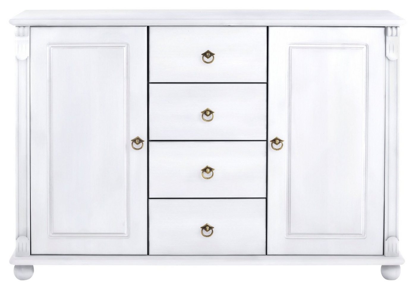 OTTO home Kombikommode Tessin, Buffetunterschrank, klassischer Landhausstil, aus massiver, FSC®-zertifizierter Kiefer, 128cm breit – Bild 4 von 5