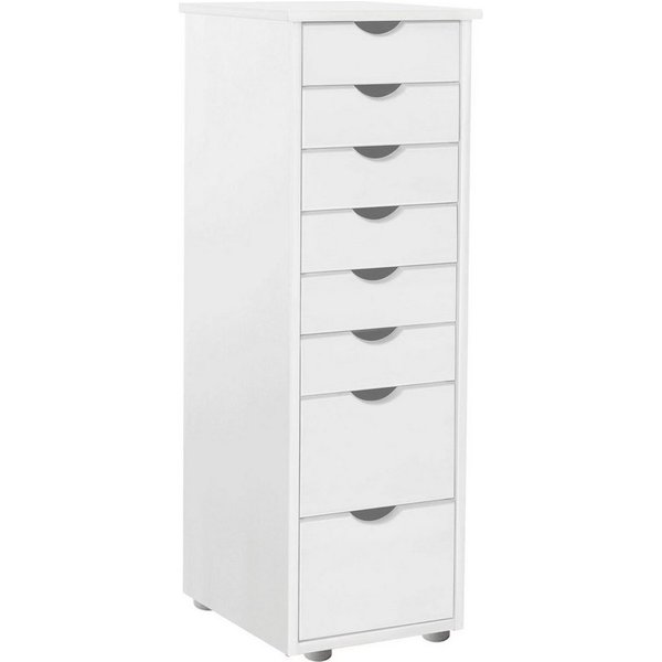 OTTO home Kommode Gava, massives Kiefernholz, mit vielen Stauraummöglichkeiten, Breite 34 cm