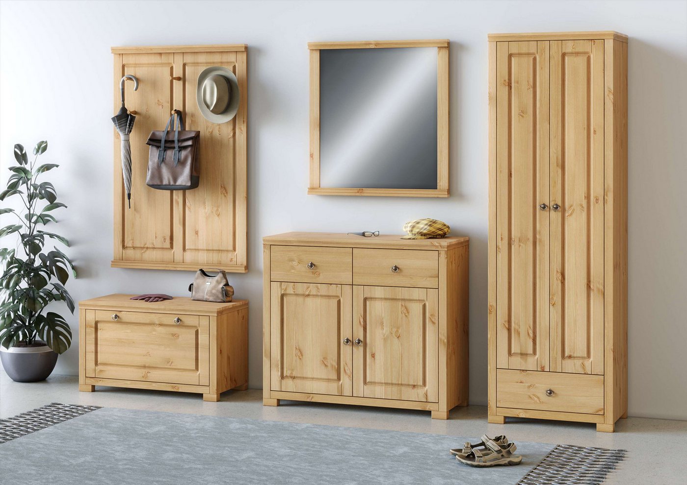 OTTO home Kommode Gotland, aus massiver Kiefer, mit 2 Schubladen, FSC®, Breite 102 cm – Bild 4 von 5