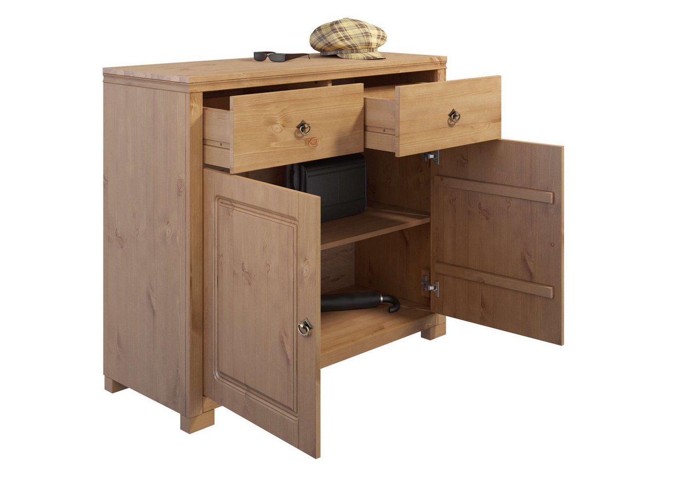 OTTO home Kommode Gotland, aus massiver Kiefer, mit 2 Schubladen, FSC®, Breite 102 cm – Bild 5 von 5