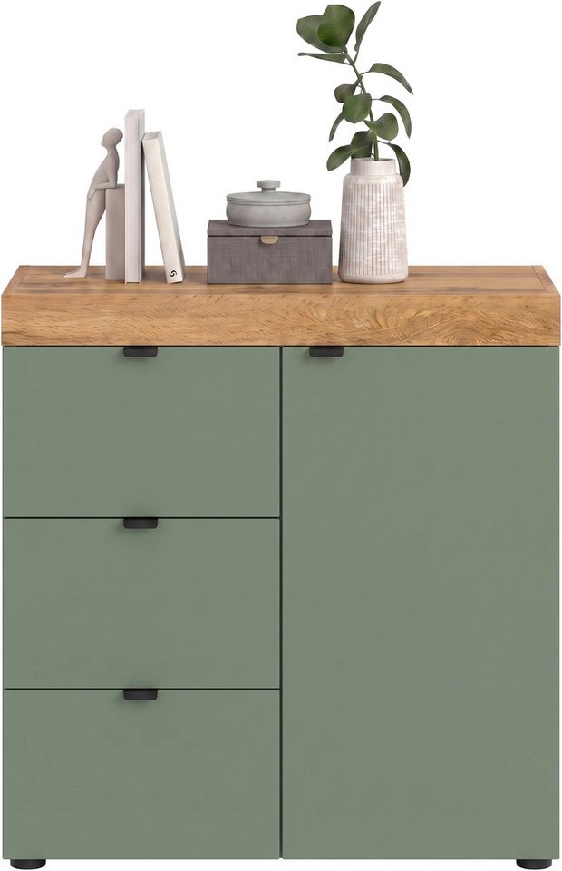 OTTO home Kommode MAMBO II, Breite 77 cm, 1 Tür, 1 Einlegeboden, 3 Schubkästen (1 St., 2-farbige Ausführung, in verschiedenen modernen Trendfarben erhältlich),  – Bild 4 von 5