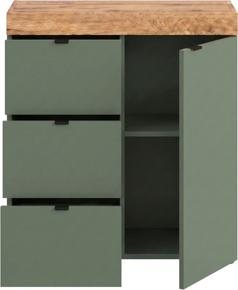 OTTO home Kommode MAMBO II, Breite 77 cm, 1 Tür, 1 Einlegeboden, 3 Schubkästen (1 St., 2-farbige Ausführung, in verschiedenen modernen Trendfarben erhältlich),  – Bild 5 von 5