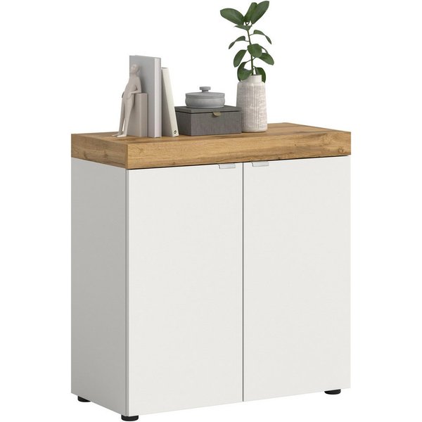 OTTO home Kommode MAMBO II, Breite 77 cm, 2 Türen, 2 Einlegeböden (1 St., 2-farbige Ausführung, in verschiedenen modernen Trendfarben erhältlich), Kommode, Anri