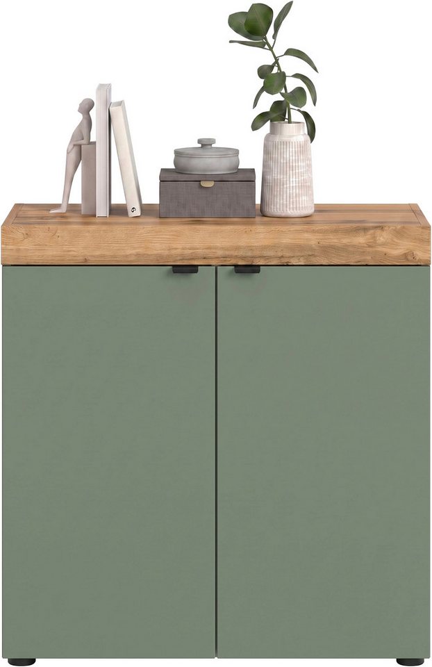 OTTO home Kommode MAMBO II, Breite 77 cm, 2 Türen, 2 Einlegeböden (1 St., 2-farbige Ausführung, in verschiedenen modernen Trendfarben erhältlich), Kommode, Anri – Bild 4 von 5