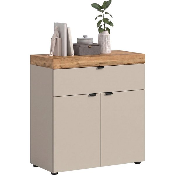 OTTO home Kommode MAMBO II, Breite 77cm, 2 Türen, 1 Einlegeboden, 1 Schubkasten (1 St., 2-farbige Ausführung, in verschiedenen modernen Trendfarben erhältlich),