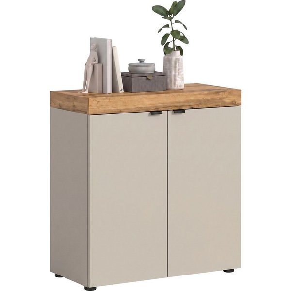 OTTO home Kommode MAMBO II, Breite 77 cm, 2 Türen, 2 Einlegeböden (1 St., 2-farbige Ausführung, in verschiedenen modernen Trendfarben erhältlich), Kommode, Anri