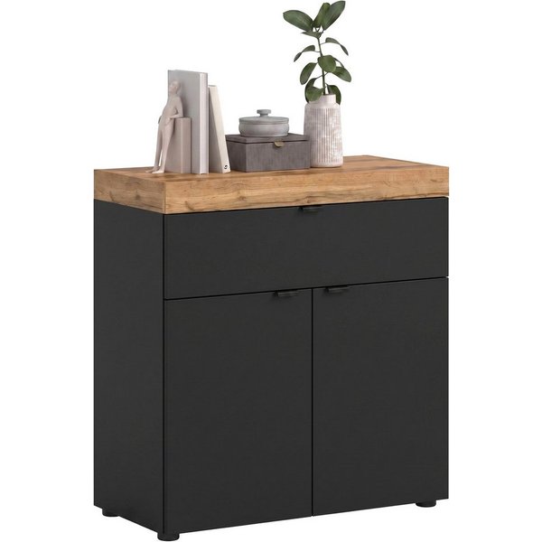 OTTO home Kommode MAMBO II, Breite 77cm, 2 Türen, 1 Einlegeboden, 1 Schubkasten (1 St., 2-farbige Ausführung, in verschiedenen modernen Trendfarben erhältlich),