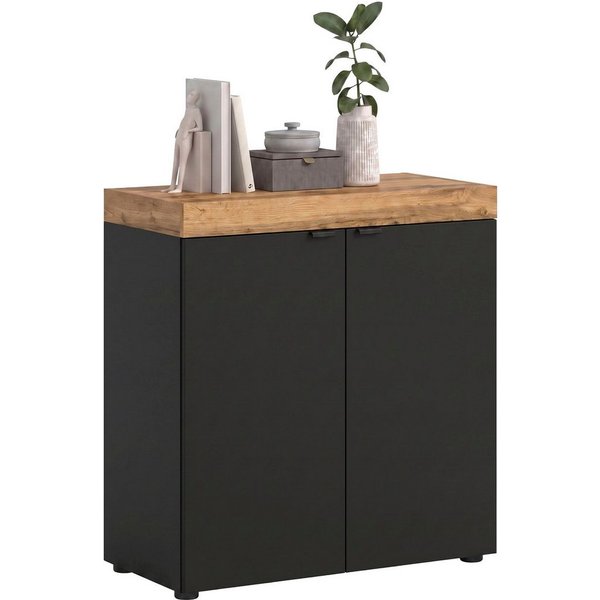 OTTO home Kommode MAMBO II, Breite 77 cm, 2 Türen, 2 Einlegeböden (1 St., 2-farbige Ausführung, in verschiedenen modernen Trendfarben erhältlich), Kommode, Anri