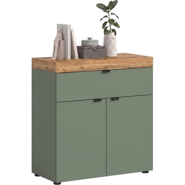 OTTO home Kommode MAMBO II, Breite 77cm, 2 Türen, 1 Einlegeboden, 1 Schubkasten (1 St., 2-farbige Ausführung, in verschiedenen modernen Trendfarben erhältlich),