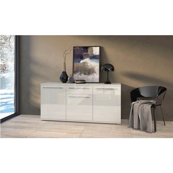 OTTO home Kommode Piano (H/B/T): 84,6/180/45,2cm), Hochglanz UV lackiert, Soft-Close Funktion