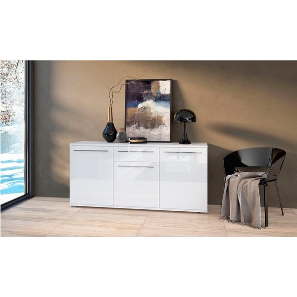 OTTO home Kommode Piano (H/B/T): 84,6/150/45,2cm), UV lackiert, Soft-Close Funktion