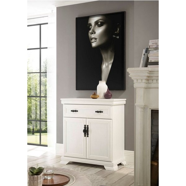 OTTO home Kommode Royal, Schrank im Landhausstil, Wohnzimmerschrank, Mehrzweckschrank, Metallgriffe, ausreichend Stauraum, vielseitig einsetzbar, 88 cm breit