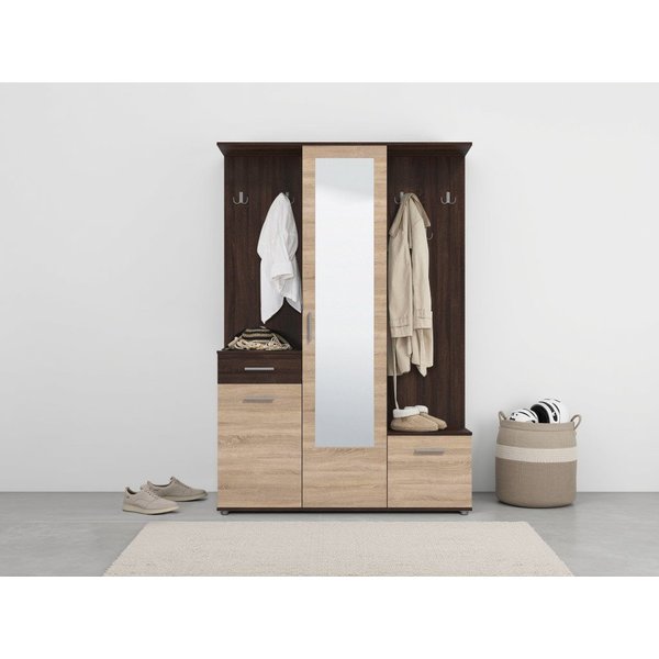 OTTO home Kompaktgarderobe Martin Flurgarderobe, Dielenschrank, Flurmöbel, Breite 134 cm v