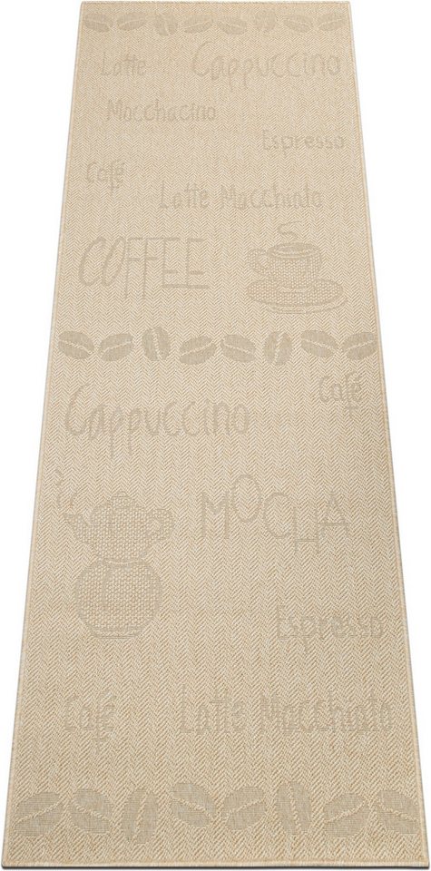 OTTO home Läufer Coffee, Kaffee-Motive, In- und Outdoor geeignet, rechteckig, Höhe: 5 mm, Wetterfest, UV-beständig, Küchenläufer, Camping, Balkon – Bild 5 von 5