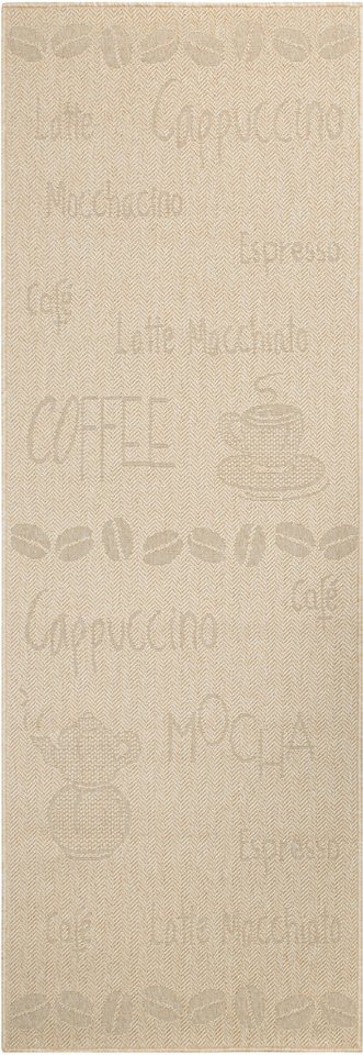 OTTO home Läufer Coffee, Kaffee-Motive, In- und Outdoor geeignet, rechteckig, Höhe: 5 mm, Wetterfest, UV-beständig, Küchenläufer, Camping, Balkon – Bild 3 von 5