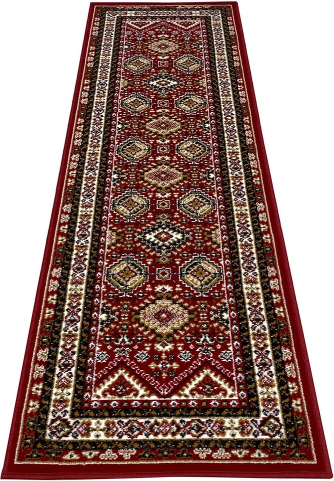 OTTO home Läufer Diantha, rechteckig, Höhe: 7 mm, Orient-Optik, mit Bordüre, Läufer, Brücke, Kurzflor, elegant – Bild 4 von 5