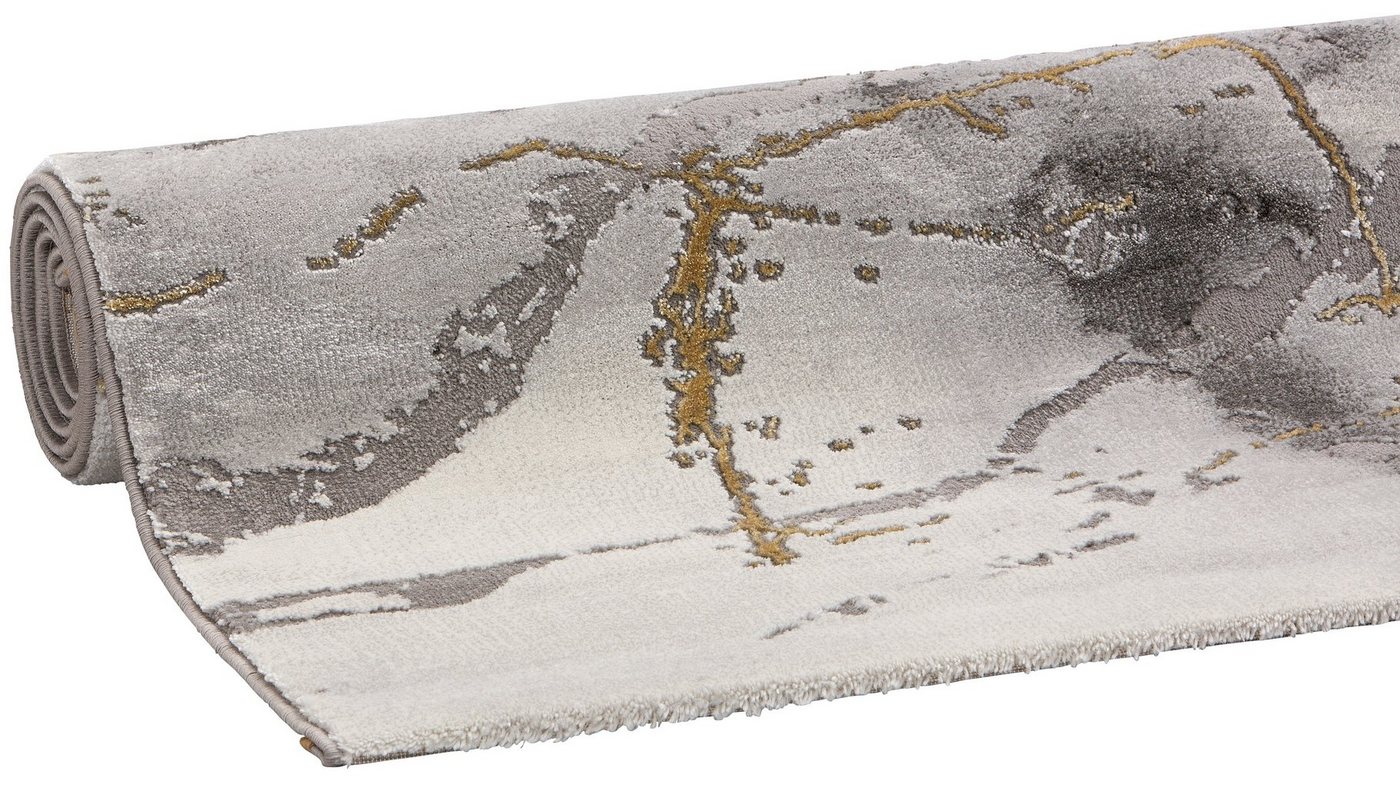 OTTO home Läufer Juliet, rechteckig, Höhe: 12 mm, modernes Marmor-Design, Läufer, Brücke, Kurzflor, pflegeleicht – Bild 3 von 5