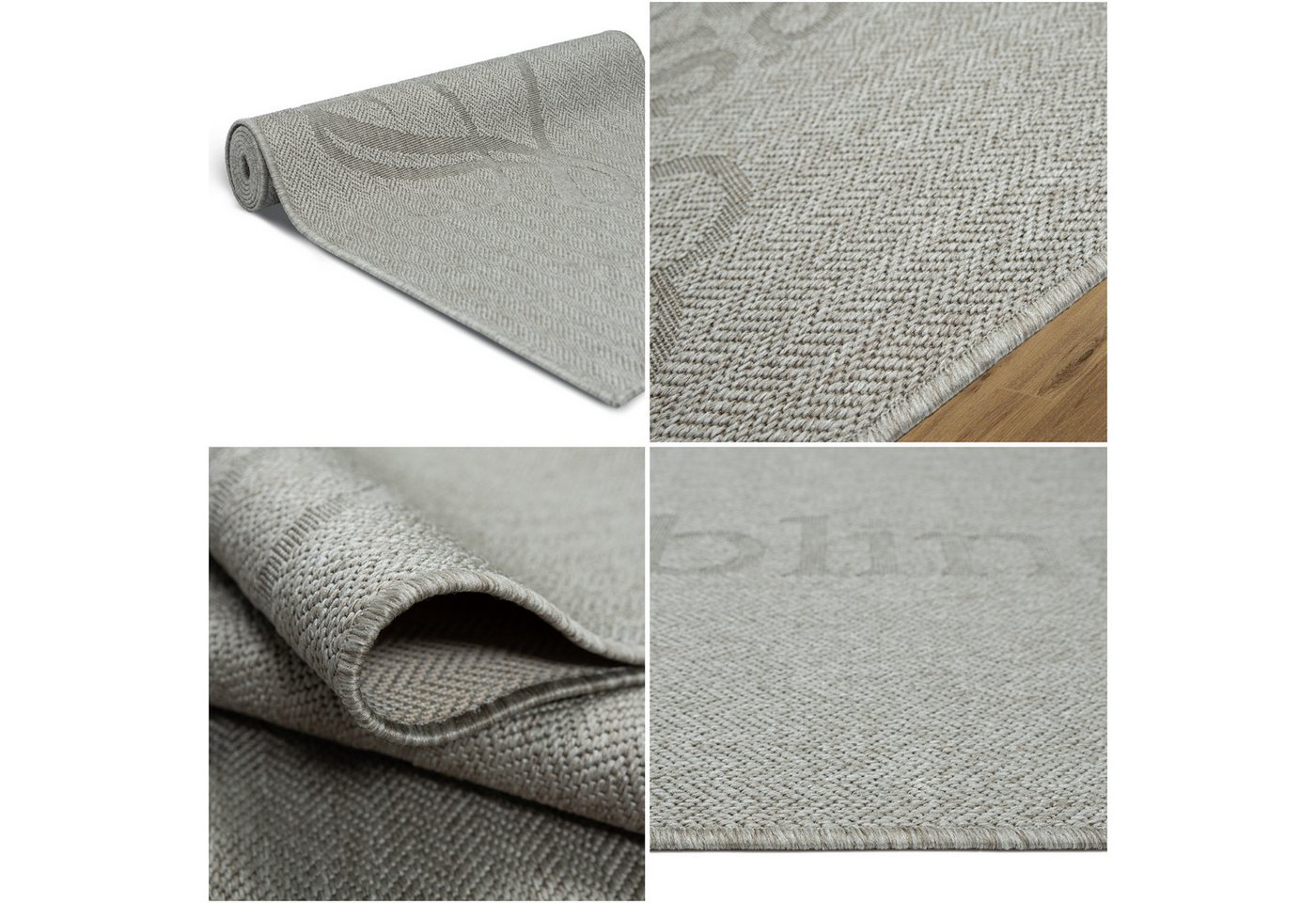OTTO home Läufer Lieblingsplatz, mit Schriftzug, In- und Outdoor geeignet, rechteckig, Höhe: 5 mm, Wetterfest, UV-beständig, Küchenläufer, Camping, Balkon – Bild 4 von 5