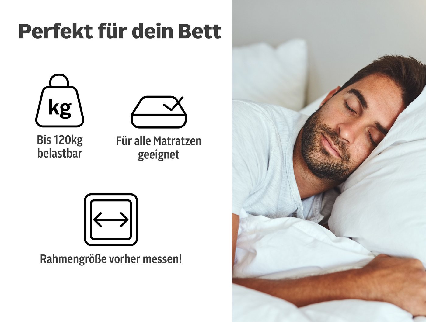Lattenrost Lattenrost Glomma NV, 90x200, 140x200 cm und weiteren Größen, OTTO home, Kopfteil nicht verstellbar, Fußteil nicht verstellbar, Lattenrost für alle M – Bild 4 von 5