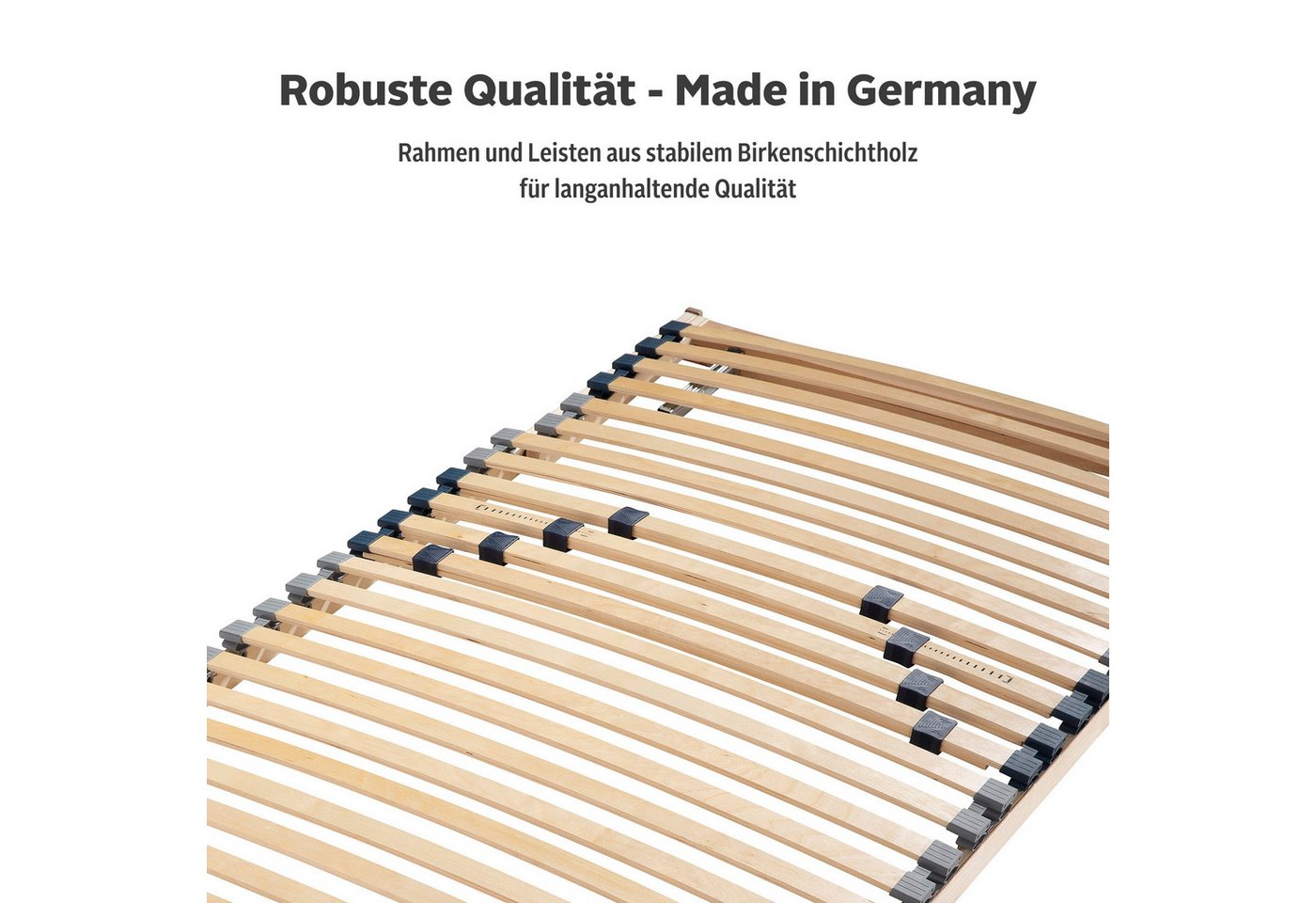 Lattenrost Randsfjord, 90x200, 140x200 cm und weiteren Größen, OTTO home, Kopfteil manuell verstellbar, Fußteil nicht verstellbar, Lattenrost für alle Matratzen – Bild 2 von 5