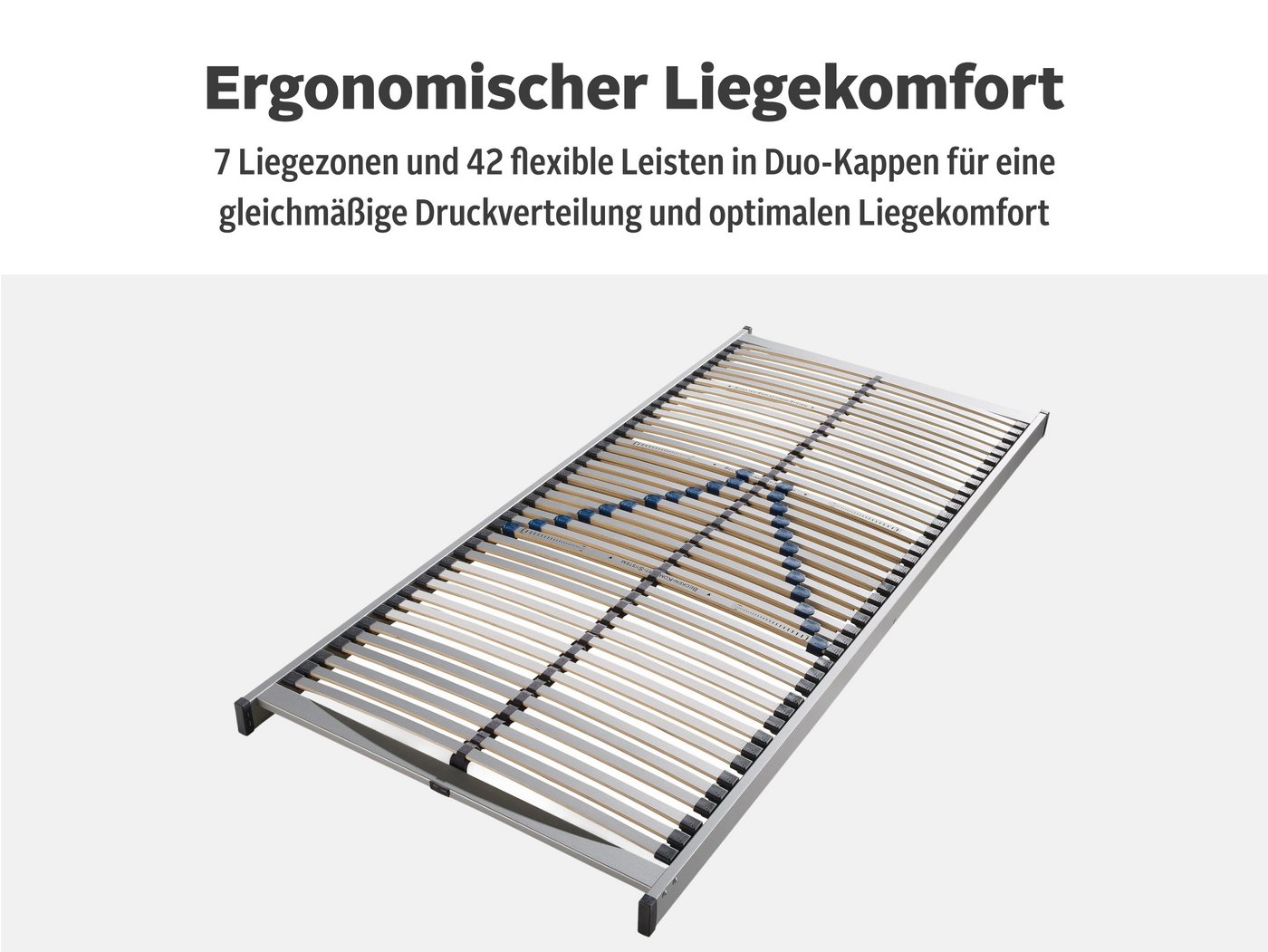 Lattenrost Tronfjell, 90x200, 140x200 cm und weiteren Größen, OTTO home, Kopfteil nicht verstellbar, Fußteil nicht verstellbar, Lattenrost für alle Matratzen, l – Bild 3 von 5