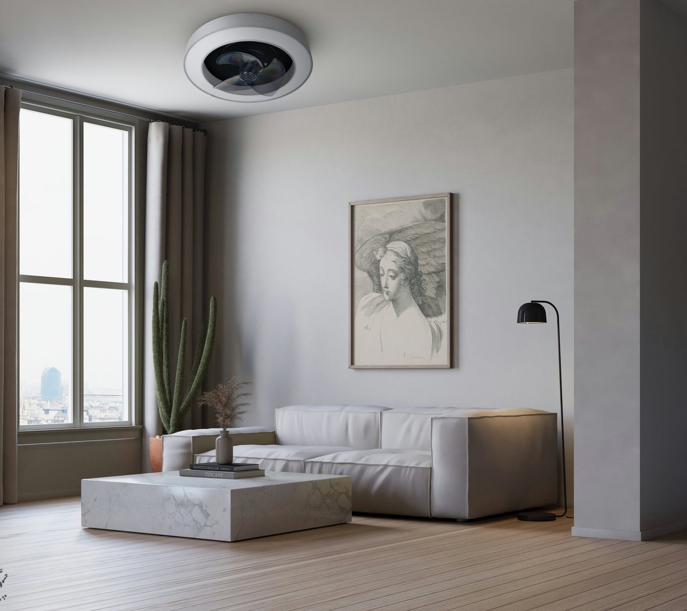 OTTO home LED Deckenleuchte Deckenventilator Vittor, CCT - über Fernbedienung, Dimmfunktion, Memoryfunktion, Nachtlichtfunktion, Ventilatorfunktion, mehrere Hel – Bild 3 von 5