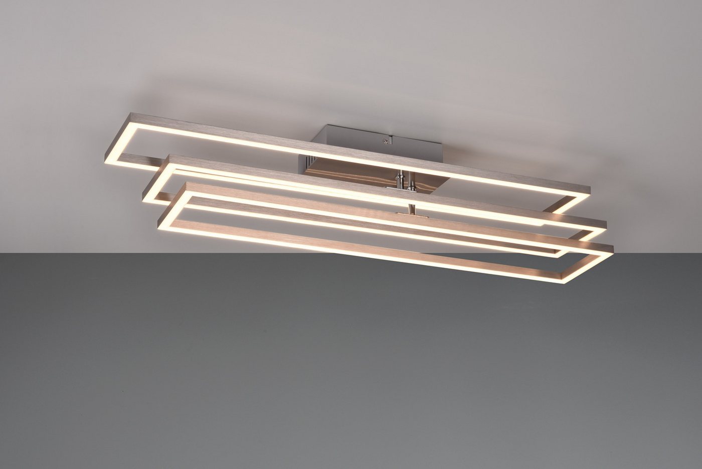 OTTO home LED Deckenleuchte Druell, Deckenlampe oder Wandlampe LED Module schwenkbar dimmbar CCT, CCT - über Fernbedienung, Dimmfunktion, Fernbedienung, Infraro – Bild 4 von 5