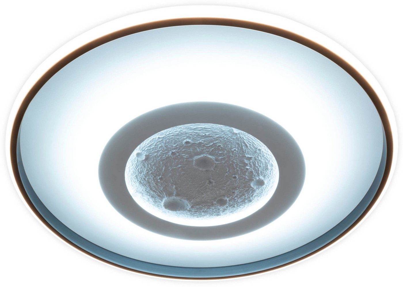 OTTO home LED Deckenleuchte Kessara, CCT - über Fernbedienung, Dimmfunktion, Memoryfunktion, Nachtlichtfunktion, RGB, dimmbar über Fernbedienung, LED fest integ – Bild 2 von 5