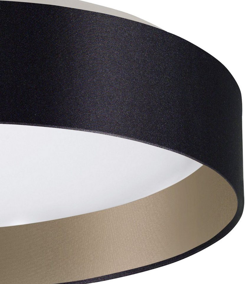 OTTO home LED Deckenleuchte Merryn, CCT - über Fernbedienung, LED fest integriert, Neutralweiß, Warmweiß, Deckenlampe Ø38 x H9 cm mit Textil-/Stoffschirm, CCT,  – Bild 4 von 5