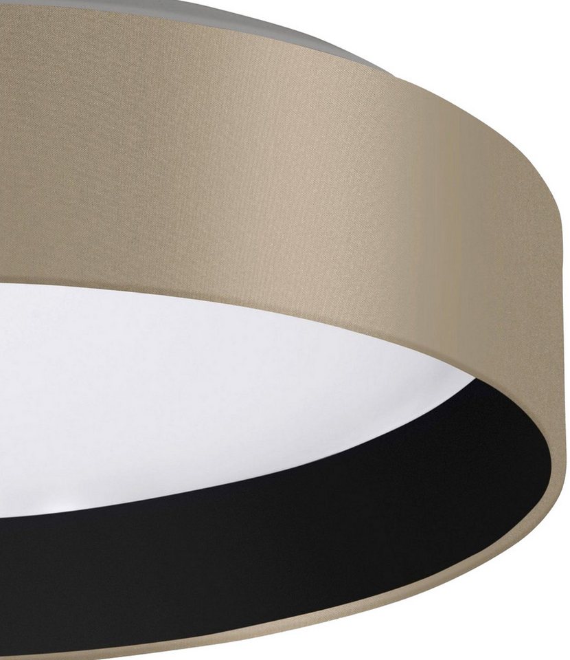 OTTO home LED Deckenleuchte Merryn, CCT - über Fernbedienung, LED fest integriert, Neutralweiß, Warmweiß, Deckenlampe Ø38 x H9 cm mit Textil-/Stoffschirm, CCT,  – Bild 4 von 5