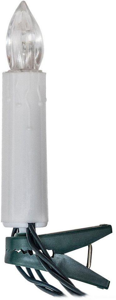 OTTO home LED-Lichterkette kabelgebundene LED Christbaumkerzen 50-teilig, Timer, Indoor Outdoor, 50-flammig, warmweiß, Beleuchtungsstrecke ca. 24,5 m und Zuleit – Bild 4 von 5