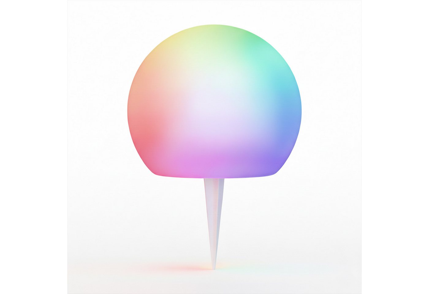 OTTO home LED Solarleuchte LED Solar Kugel ILLORA, RGB + Warmweiss, Ein-/Ausschalter, LED fest integriert, Warmweiß, RGB, mit Erdspieß – Bild 2 von 5