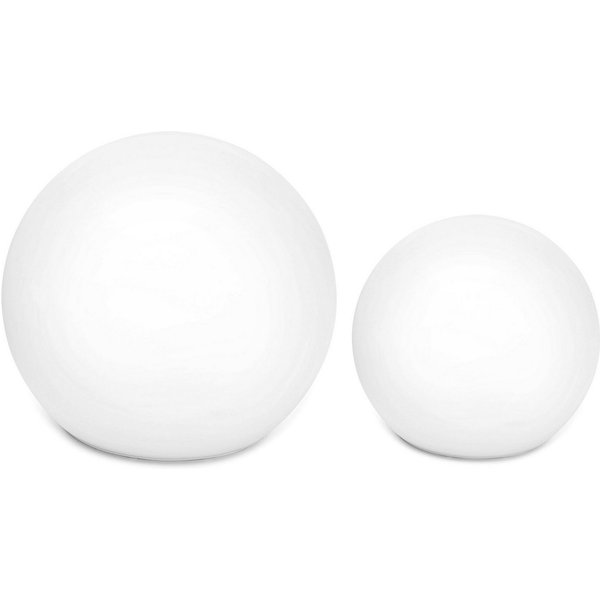 OTTO home LED Solarleuchte Ollira, LED-Solar Kugelleuchten Ø 30 cm + Ø 40 cm, RGB, Tageslichtsensor, LED fest integriert, Warmweiß, RGB, mit Erdspießen