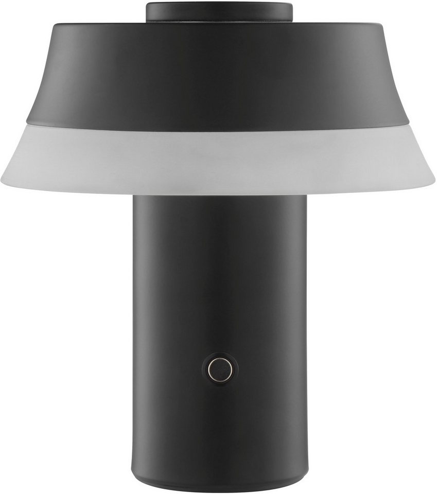 OTTO home LED Tischleuchte Arnett, Dimmfunktion, LED fest integriert, Warmweiß, akkubetrieben, 17 cm, 240 lm, per wireless charging & USB ladbar – Bild 3 von 5