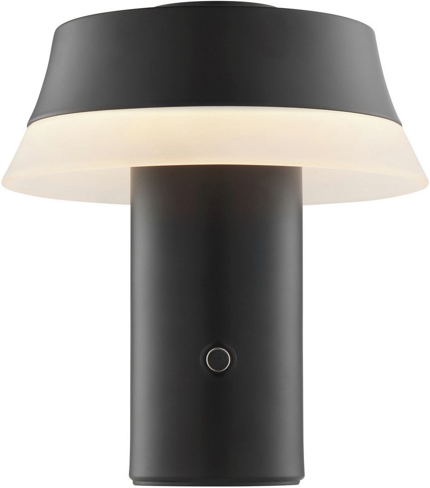 OTTO home LED Tischleuchte Arnett, Dimmfunktion, LED fest integriert, Warmweiß, akkubetrieben, 17 cm, 240 lm, per wireless charging & USB ladbar – Bild 4 von 5