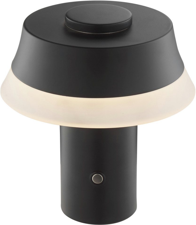 OTTO home LED Tischleuchte Arnett, Dimmfunktion, LED fest integriert, Warmweiß, akkubetrieben, 17 cm, 240 lm, per wireless charging & USB ladbar – Bild 5 von 5
