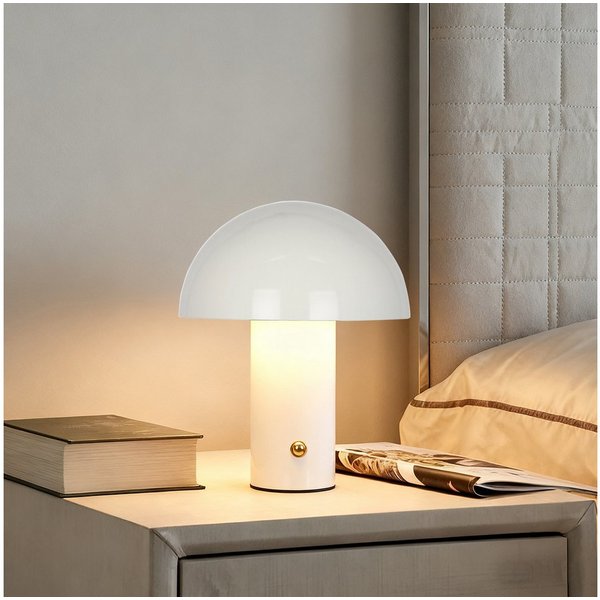 OTTO home LED Tischleuchte Hillu, Dimmer, Dimmfunktion, Ein-/Ausschalter, USB-Anschluss mit Ladefunktion, USB-Ladefunktion, mehrere Helligkeitsstufen, LED fest 