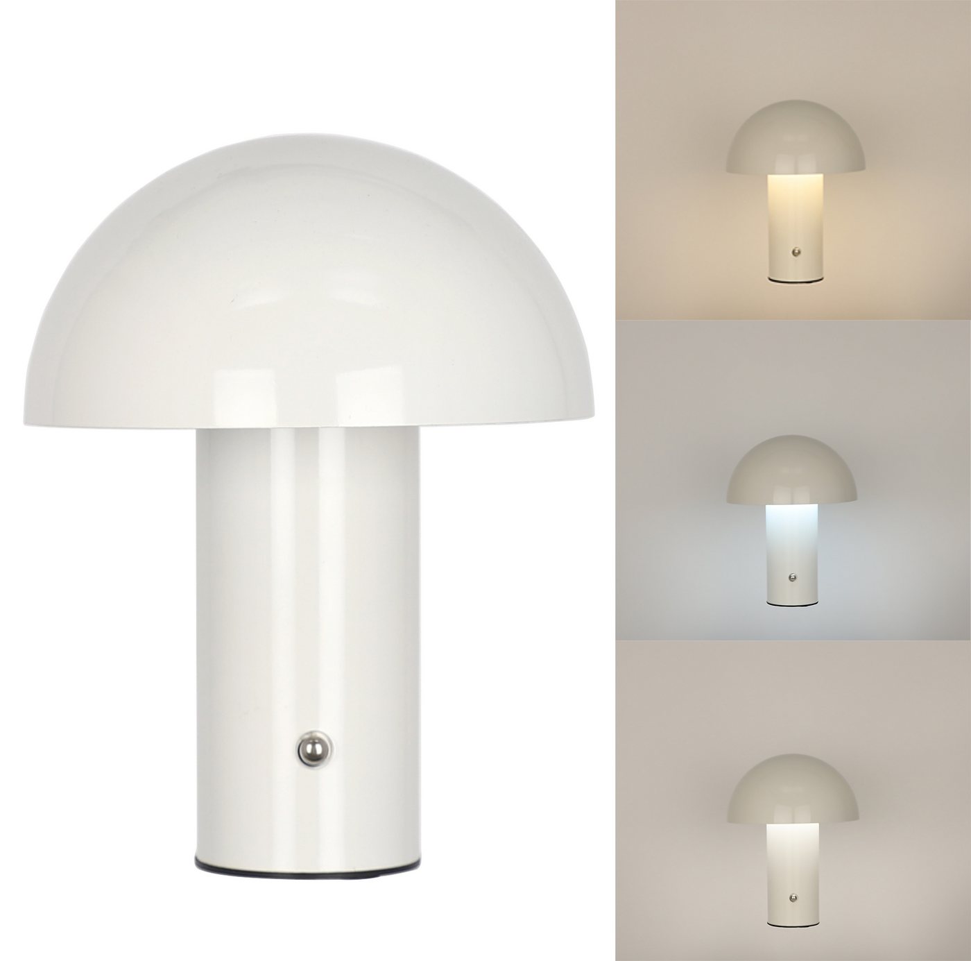 OTTO home LED Tischleuchte Hillu, Dimmer, Dimmfunktion, Ein-/Ausschalter, USB-Anschluss mit Ladefunktion, USB-Ladefunktion, mehrere Helligkeitsstufen, LED fest  – Bild 3 von 5