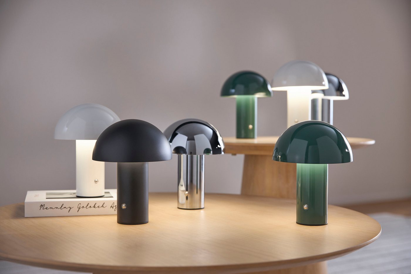 OTTO home LED Tischleuchte Hillu, Dimmer, Dimmfunktion, Ein-/Ausschalter, USB-Anschluss mit Ladefunktion, USB-Ladefunktion, mehrere Helligkeitsstufen, LED fest  – Bild 5 von 5