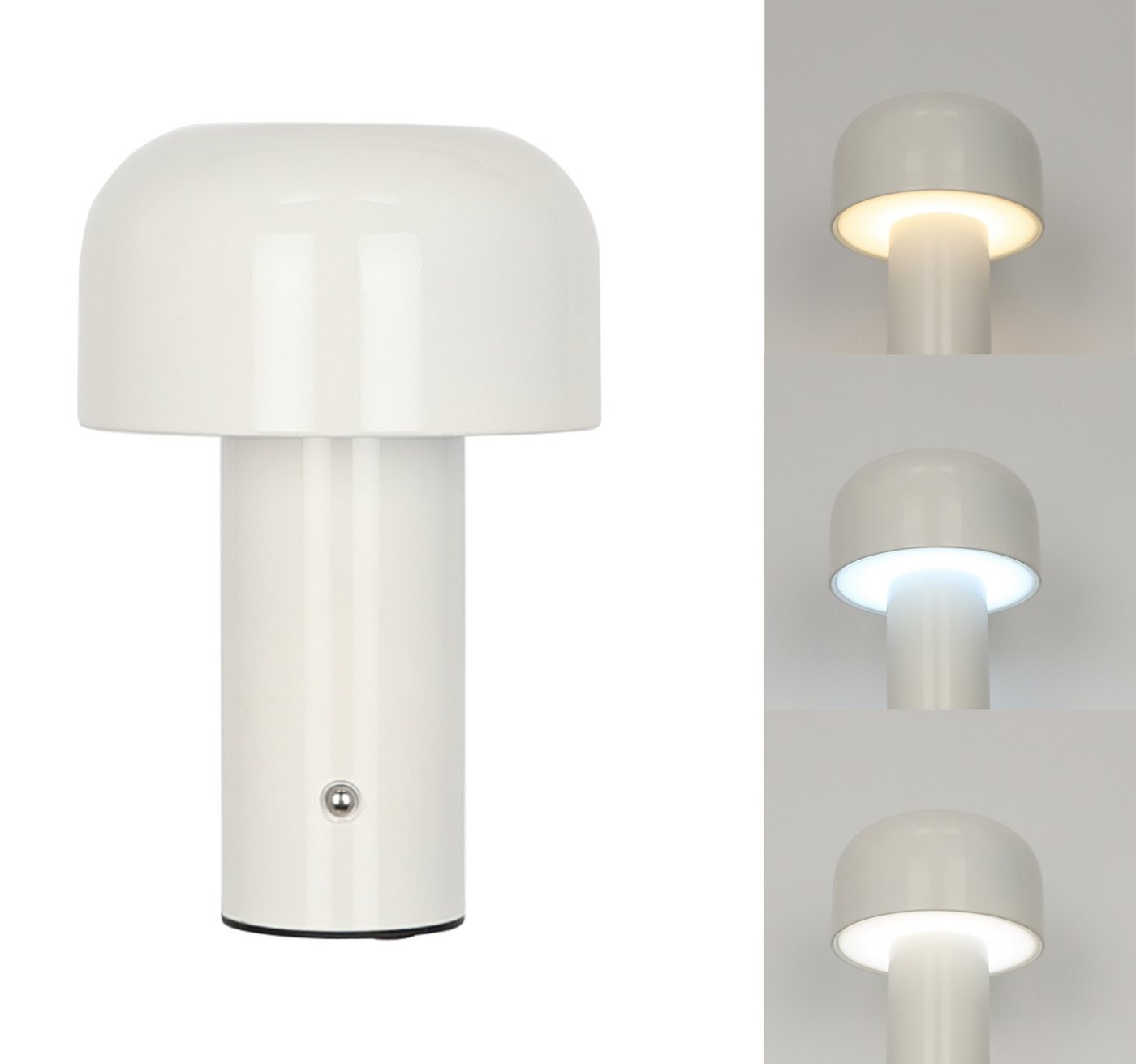 OTTO home LED Tischleuchte Ronno, Dimmer, Dimmfunktion, Ein-/Ausschalter, Farbsteuerung, USB-Ladefunktion, mehrere Helligkeitsstufen, LED fest integriert, warmw – Bild 4 von 5