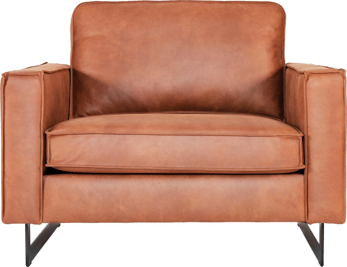 OTTO home Loveseat Pinto 105 cm, Cord, Chenille, Lederoptik, mit Keder, Metallfüßen und auch in Cord Bezug erhältlich – Bild 2 von 5